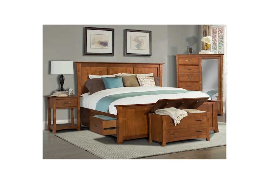 Grant Park King Bedroom Group by AAmerica at Esprit Decor Home Furnishings